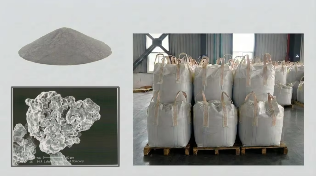 Sponge reduced iron powder for powder metallurgy and industrial applications